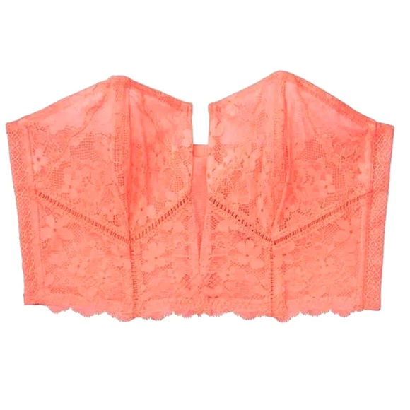 Victoria's Secret Dream Angels Collection Lace Corset Bustier Bra Boned Deep V - Picture 13 of 15